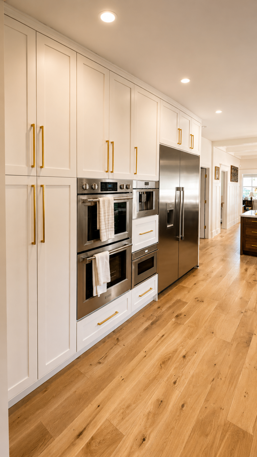 Modern kitchen with warm wood accents — R. Da Silva Construction kitchens project, Marin County & East Bay