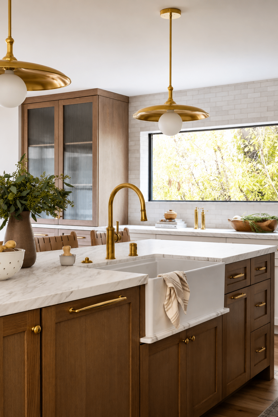 Elegant modern kitchen with natural elements — R. Da Silva Construction kitchens project, Marin County & East Bay