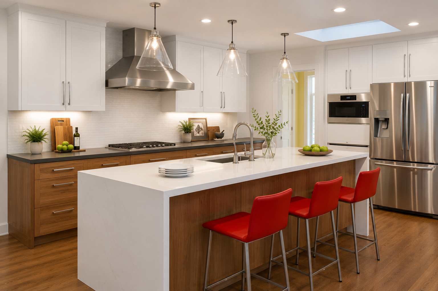 Modern kitchen with sleek design details — R. Da Silva Construction kitchens project, Marin County & East Bay