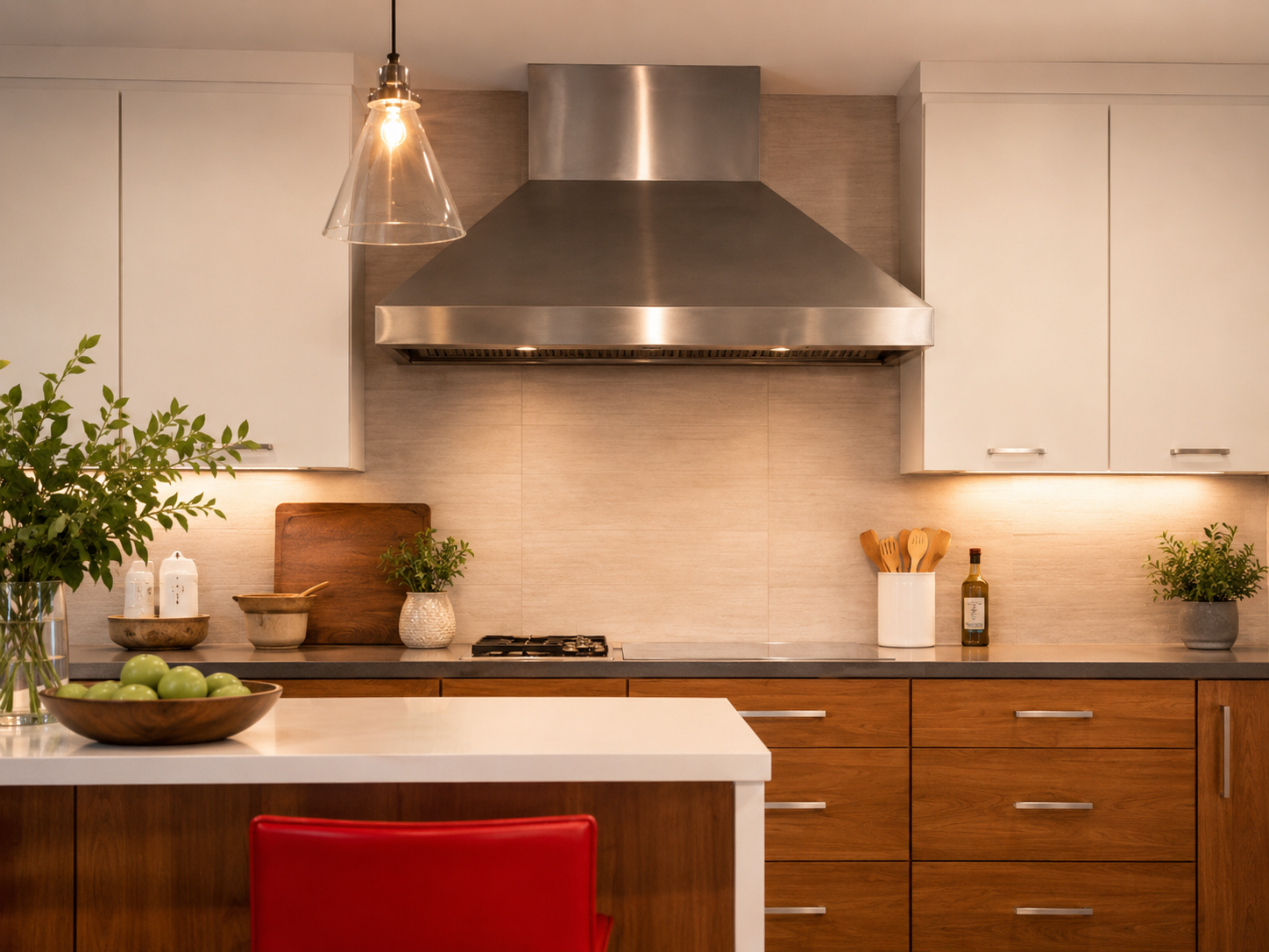 Modern kitchen with sleek details — R. Da Silva Construction kitchens project, Marin County & East Bay
